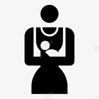 婴儿房哺乳期母亲图标图标