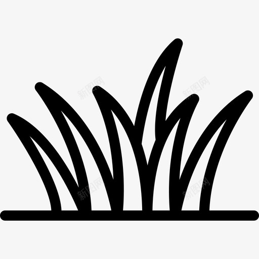 草自然植物和花卉图标svg_新图网 https://ixintu.com 小草icon 植物和花卉 自然 草