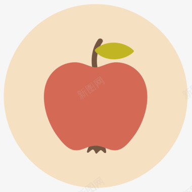 苹果食品线性食品套装图标图标