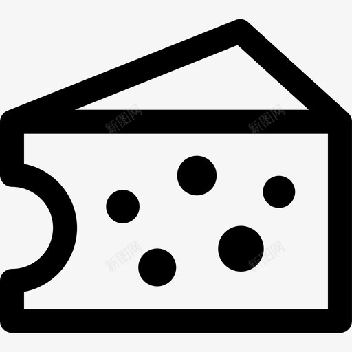 奶酪食品和烹饪直链干酪图标svg_新图网 https://ixintu.com 奶酪 直链干酪 食品和烹饪
