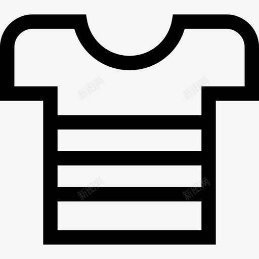 衬衫时装线性服装图标svg_新图网 https://ixintu.com 时装 线性服装 衬衫