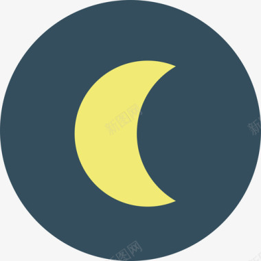 月亮14号天气圆平图标图标
