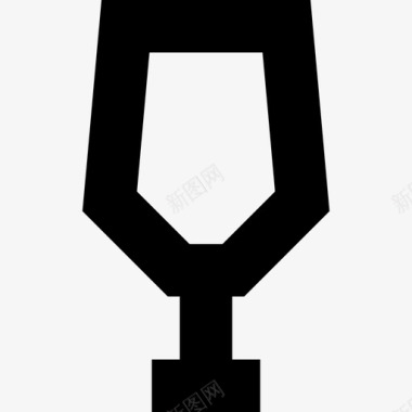 玻璃食物酒吧玻璃杯和瓶子图标图标