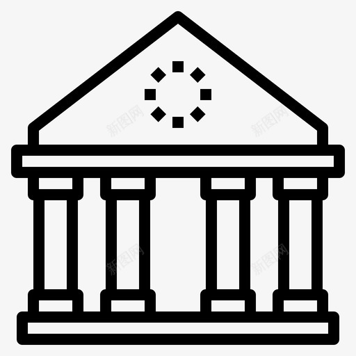 万神殿银行法律图标svg_新图网 https://ixintu.com gdpr大纲 万神殿 法律 法规 罗马 银行