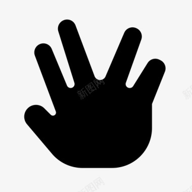 角的手势符号角的符号基本图标集图标