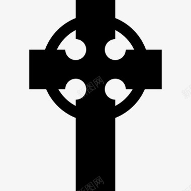 凯尔特人十字架形状宗教符号图标图标