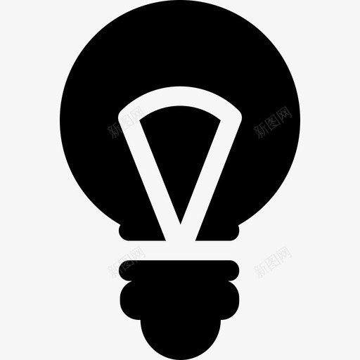 带灯丝的灯泡技术灯泡填充图标svg_新图网 https://ixintu.com 带灯丝的灯泡 技术 灯泡填充