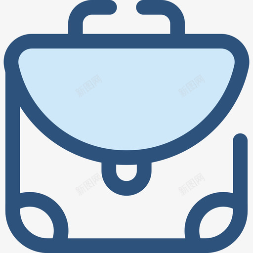 公文包学校系列5蓝色图标svg_新图网 https://ixintu.com 公文包 学校系列5 蓝色