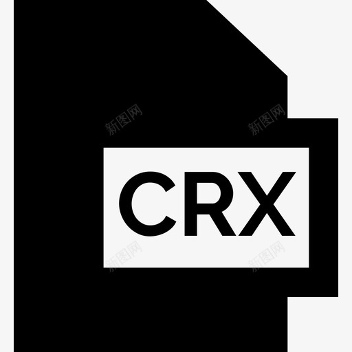 Crx文件格式集合已填充图标svg_新图网 https://ixintu.com Crx 已填充 文件格式集合