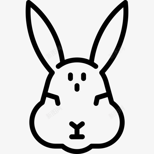 兔子在农场里直系图标svg_新图网 https://ixintu.com 兔子 在农场里 直系