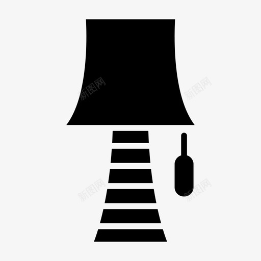 灯器具装置图标svg_新图网 https://ixintu.com 器具 家用 家用设备和器具符号 灯 装置