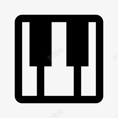 钢琴音响音乐图标图标