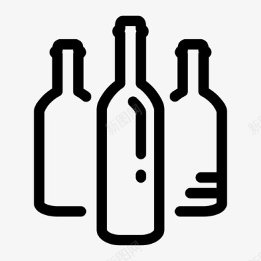 一瓶一瓶的酒图标图标