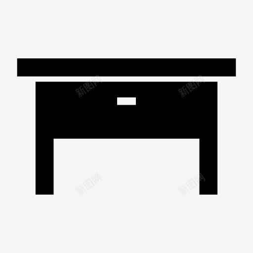 办公桌家具家用图标svg_新图网 https://ixintu.com 办公桌 室内 家具 家具字形 家用 桌子