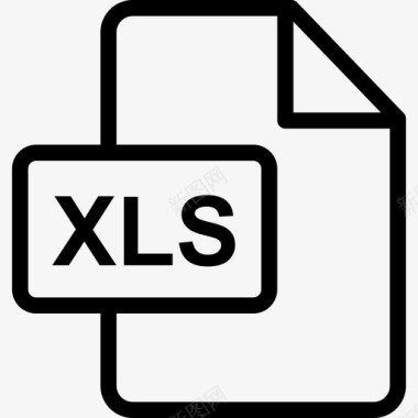 xlsfiletype线性图标图标