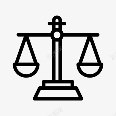 平衡正义法律图标图标