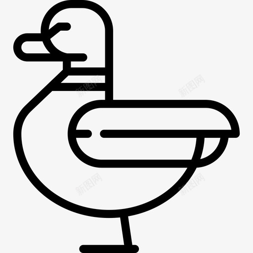 鸭子在农场里直系的图标svg_新图网 https://ixintu.com 在农场里 直系的 鸭子