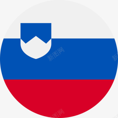 斯洛文尼亚国旗圆形图标图标