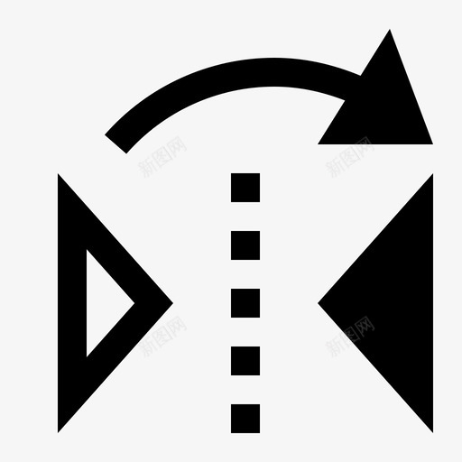 垂直翻转箭头方向图标svg_新图网 https://ixintu.com 垂直翻转 方向 移动 箭头 设计和开发实心图标集