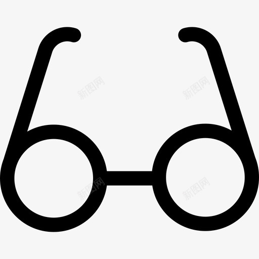 眼镜多媒体收藏线装图标svg_新图网 https://ixintu.com 多媒体收藏 眼镜 线装