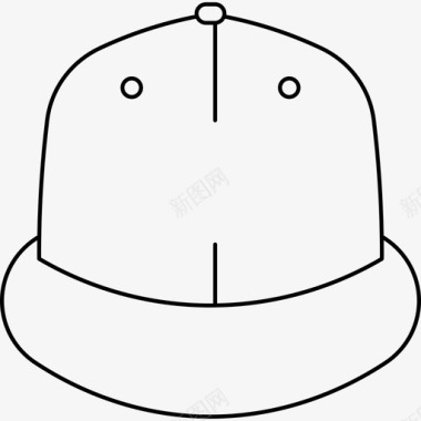 帽子杂色系列浅圆形图标图标