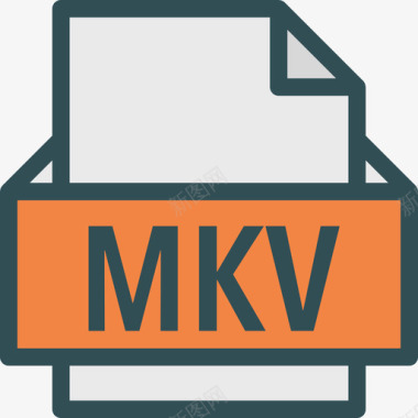 Mkv格式2线性颜色图标图标