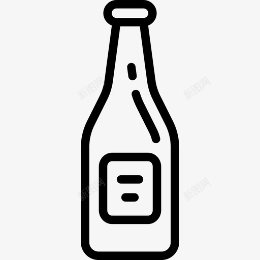 啤酒瓶烧烤直系图标svg_新图网 https://ixintu.com 啤酒瓶 烧烤 直系