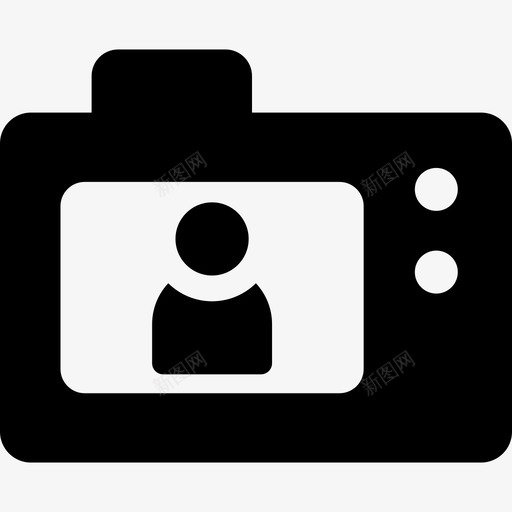 自拍技术相机拍摄模式图标svg_新图网 https://ixintu.com 技术 相机拍摄模式 自拍