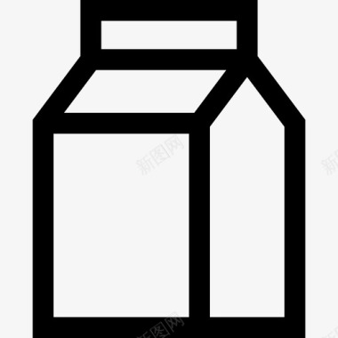 牛奶过敏性食物直系图标图标