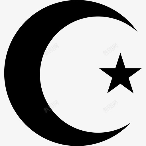 伊斯兰教形状宗教符号图标svg_新图网 https://ixintu.com 伊斯兰教 宗教符号 形状