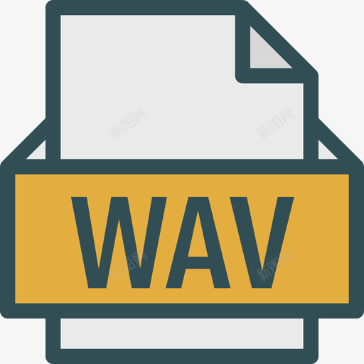 Wav格式2线性颜色图标svg_新图网 https://ixintu.com Wav 格式2 线性颜色