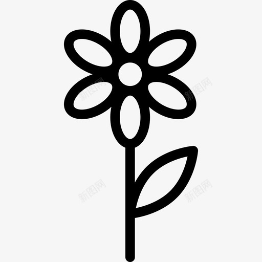 甘菊自然植物和花卉图标svg_新图网 https://ixintu.com 植物和花卉 甘菊 自然