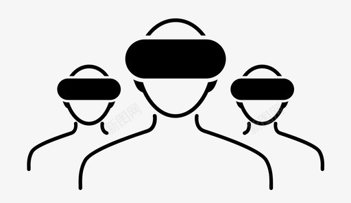 vr用户armr图标svg_新图网 https://ixintu.com Oculus ar mr vive vr用户