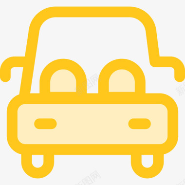 轿车运输10黄色图标图标