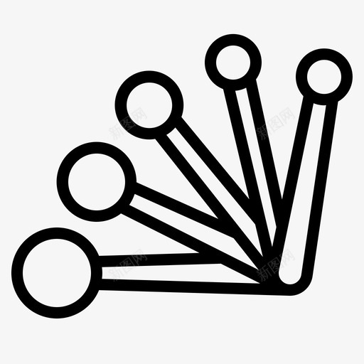 茶匙工具和用具咖啡店轮廓图标svg_新图网 https://ixintu.com 咖啡店轮廓 工具和用具 茶匙