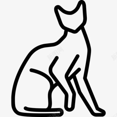 德文雷克斯猫动物猫繁殖体图标图标