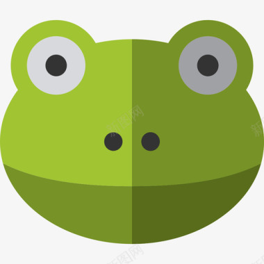 青蛙动物6扁平图标图标