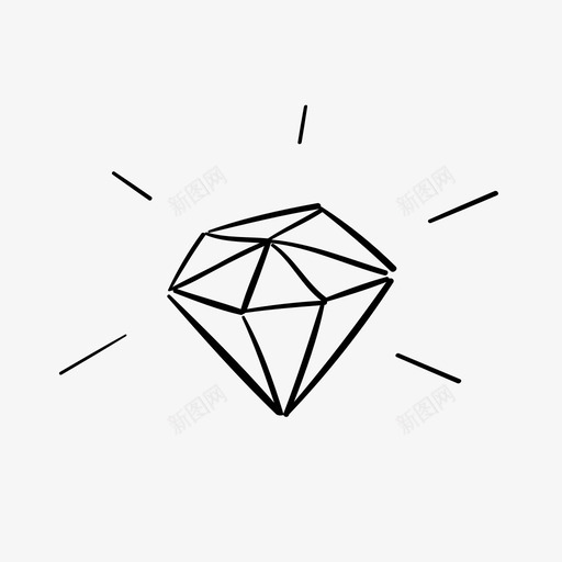 钻石订婚求婚图标svg_新图网 https://ixintu.com 婚礼 求婚 订婚 钻石 闪耀