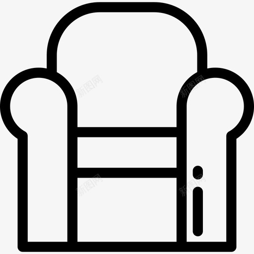 扶手椅概述睡眠时间线性图标svg_新图网 https://ixintu.com 扶手椅 概述睡眠时间 线性