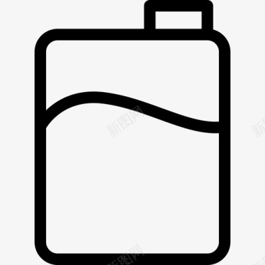 洗涤剂清洁剂3线性图标图标
