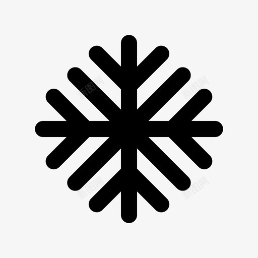 冷空调冰图标svg_新图网 https://ixintu.com 冬天 冰 冷 基本图标集 天气 空调