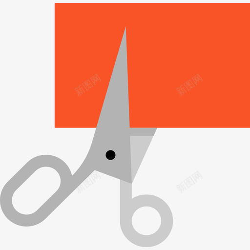 剪刀缝纫元件2扁平图标svg_新图网 https://ixintu.com 剪刀 扁平 缝纫元件2