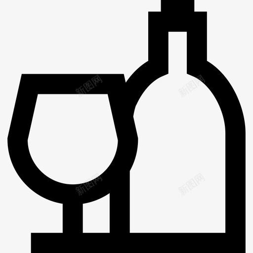 葡萄酒酒庄套装直系图标svg_新图网 https://ixintu.com 直系 葡萄酒 酒庄套装