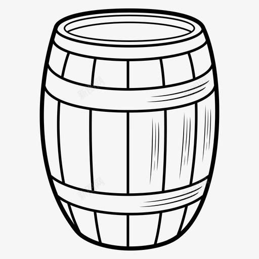 木桶啤酒威士忌图标svg_新图网 https://ixintu.com 啤酒 威士忌 木桶 葡萄酒