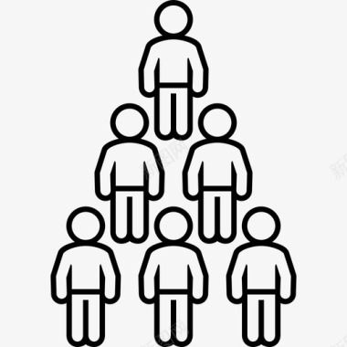 结构金字塔图表人口学图标图标