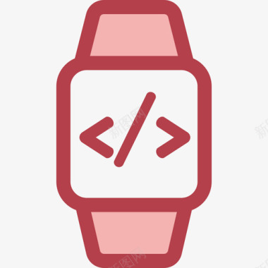 智能手表工具8红色图标图标