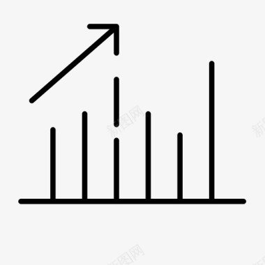 统计条形图业务图标图标