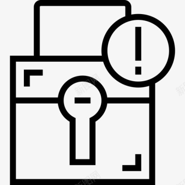 锁定用户3线性图标图标