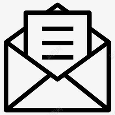 电子邮件商务和贸易浅圆形图标图标
