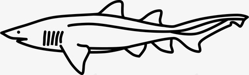 护士鲨棕色捕食者图标图标